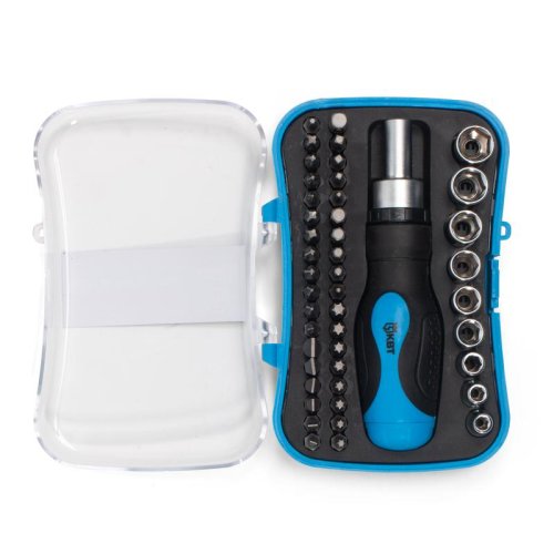 Отвертка реверсивная с битами КВТ НБ-46  картинка